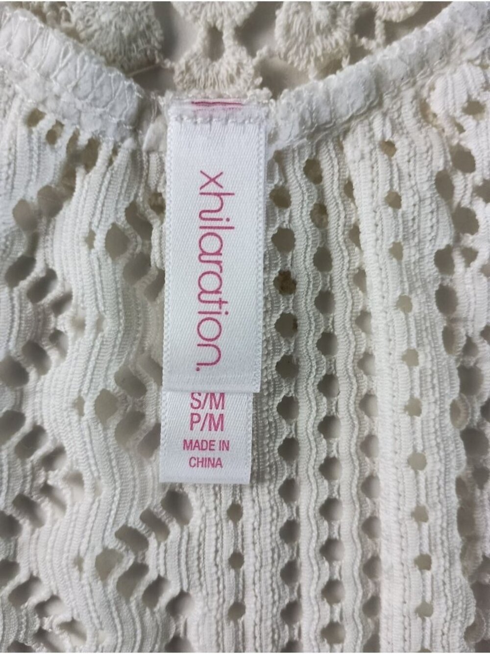 Xhilaration Duster Vest White Sand Women's Sz.S/M New - Picture 5 of 6